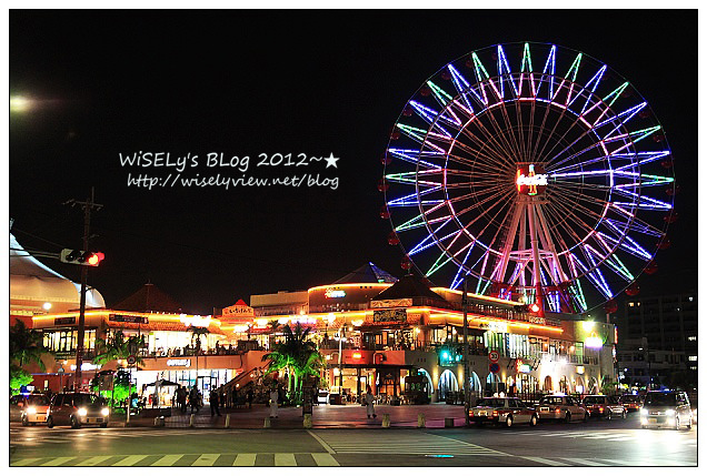 【旅行】日本．沖繩：The Beach Tower Hoter美濱之城，鄰近美國村住宿飯店，及JUSCO摩天輪夜景隨拍