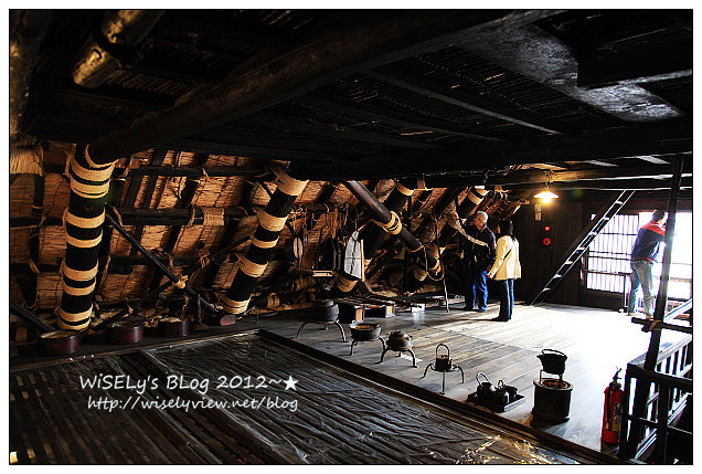 【旅行】2012日本．岐阜縣：白川鄉與五箇山的合掌造聚落巡禮4-2＠重要文化財「和田家」，不靠一根釘全賴卡榫和麻繩與全村同心結而成