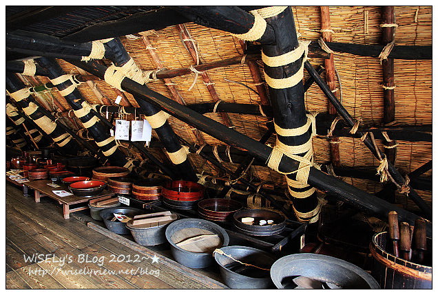 【旅行】2012日本．岐阜縣：白川鄉與五箇山的合掌造聚落巡禮4-2＠重要文化財「和田家」，不靠一根釘全賴卡榫和麻繩與全村同心結而成