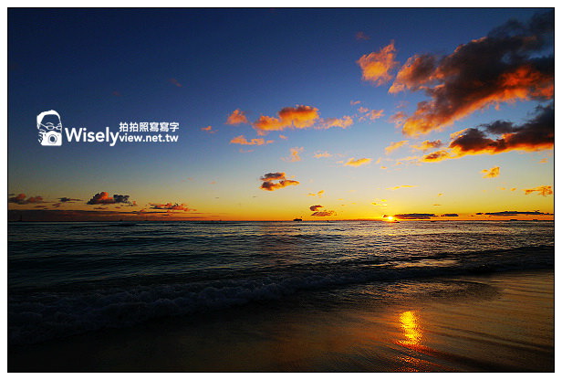 【旅行】2013美國。夏威夷：檀香山(歐胡島)特色景點＠威基基海灘(Waikiki Beach)～沙灘夕陽、衝浪比基尼