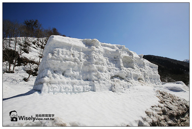 【旅行】2013日本北陸。富山縣南礪市＠利賀村雪地散策、天竺溫泉參訪；中之屋「行者NIKONIKO」招待菜餚及雪見酒、在雪洞裡大嚐熊肉鍋