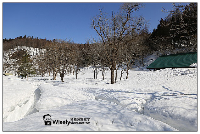 【旅行】2013日本北陸。富山縣南礪市＠利賀村雪地散策、天竺溫泉參訪；中之屋「行者NIKONIKO」招待菜餚及雪見酒、在雪洞裡大嚐熊肉鍋