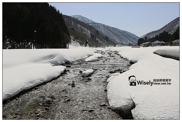 【旅行】2013日本北陸。富山縣南礪市＠利賀村雪地散策、天竺溫泉參訪；中之屋「行者NIKONIKO」招待菜餚及雪見酒、在雪洞裡大嚐熊肉鍋