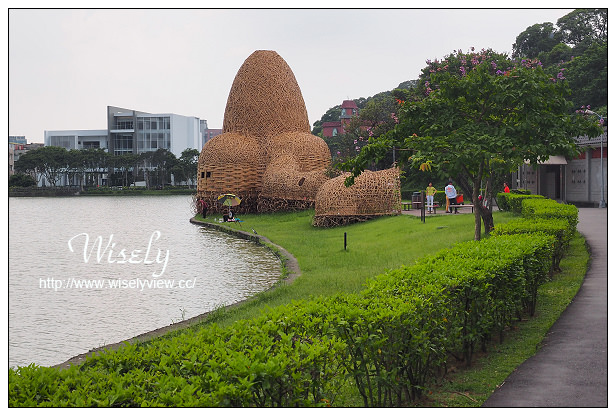 【遊記】台北市。內湖區：碧湖公園＆碧湖織屋＠竹編特色城堡，夜間光影更夢幻