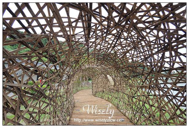 【遊記】台北市。內湖區：碧湖公園＆碧湖織屋＠竹編特色城堡，夜間光影更夢幻