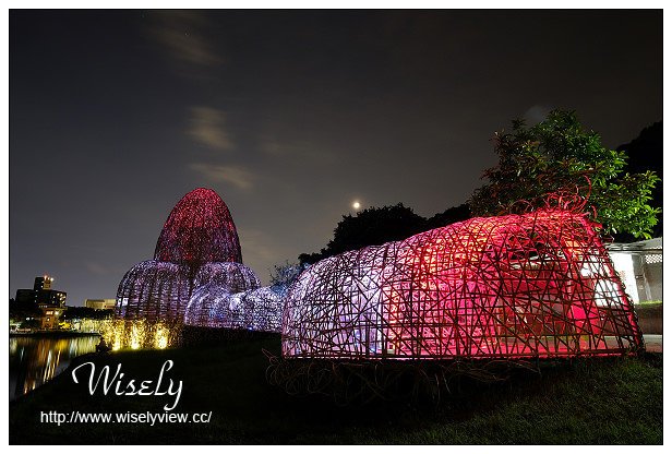 【遊記】台北市。內湖區：碧湖公園＆碧湖織屋＠竹編特色城堡，夜間光影更夢幻