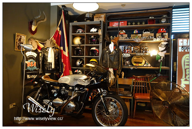 【食記】台北市。中山區：Ton Up Café＠60’s年代英式重型機車復古主題餐廳