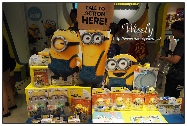 【遊記】台北信義。捷運市政府站：微風松高3F＠神偷奶爸小小兵專賣店～MINIONS