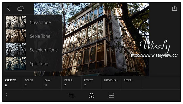 【分享】軟體。Adobe Lightroom Mobile iOS(免費版)：英文介面功能強大、可提供iPhone/iPad使用