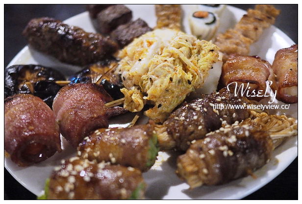 【食記】台北市。中山區：勝Win-日式串燒吧/居酒屋＠八條通超值綜合串燒拼盤料理，捷運松江南京站美食 @WISELY's 拍拍照寫寫字