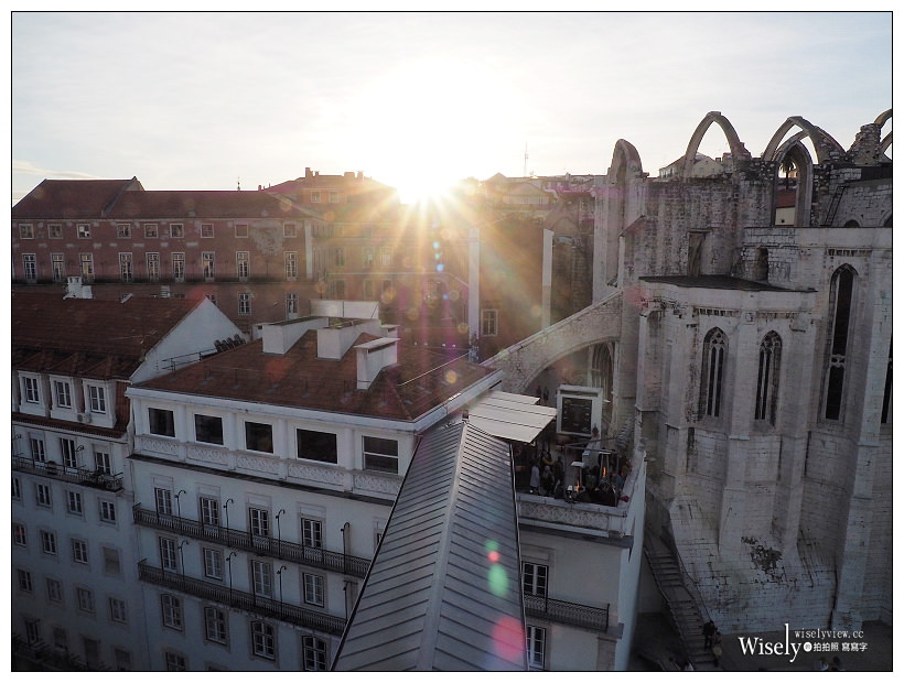 葡萄牙。里斯本景點：聖胡斯塔電梯／Elevador de Santa Justa︱鑄鐵結構歌德式電梯，360度環境俯瞰城市最佳位置