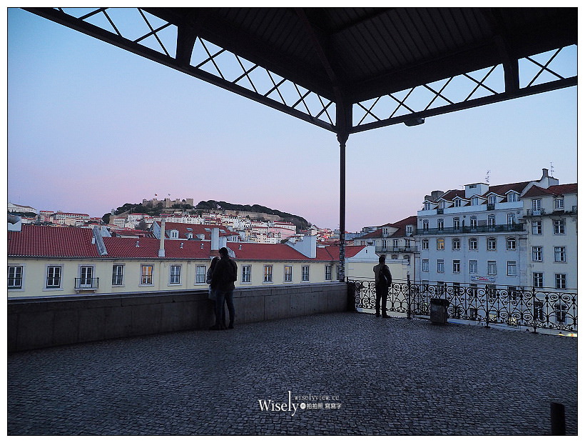 葡萄牙。里斯本景點：聖胡斯塔電梯／Elevador de Santa Justa︱鑄鐵結構歌德式電梯，360度環境俯瞰城市最佳位置