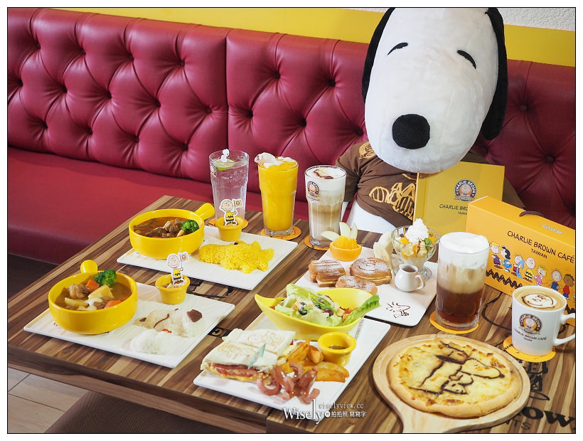 台中史努比餐廳。查理布朗咖啡店︱裝潢精緻環境舒適的主題餐廳，鄰近秋紅谷～新菜單豐富可愛，親子粉絲必訪IG打卡聖地