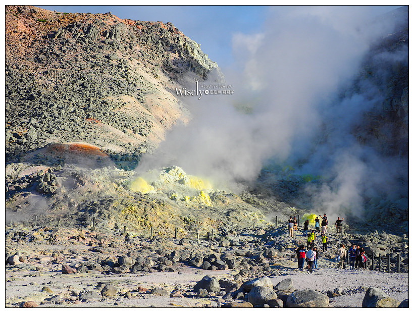 寒國立公園。川湯硫黃山︱相鄰屈斜路湖與摩周湖的活火山，寸草不生奇景