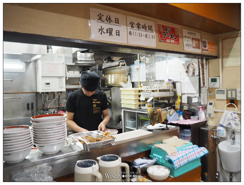 日本岡山美食。山富士拉麵本店︱青蔥醬油拉麵，份量足味道迷人近JR車站