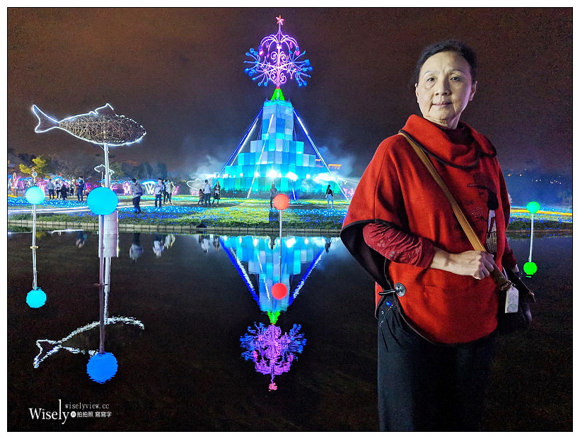 2018宜蘭耶誕奇幻世界。宜蘭縣政府中央公園︱11-16至01-01止，免費入場參觀（Google Pixel 3夜視拍攝）