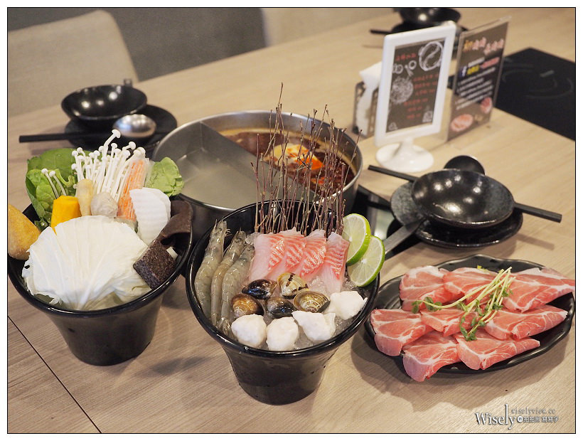 台北大安。大初 Shabu Shabu︱商業午餐單人涮涮鍋NT270：菜盤、肉品加海鮮＆飲料甜點吃到飽！