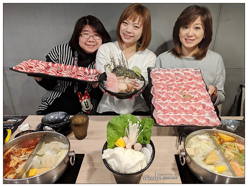 台北大安。大初 Shabu Shabu︱商業午餐單人涮涮鍋NT270：菜盤、肉品加海鮮＆飲料甜點吃到飽！