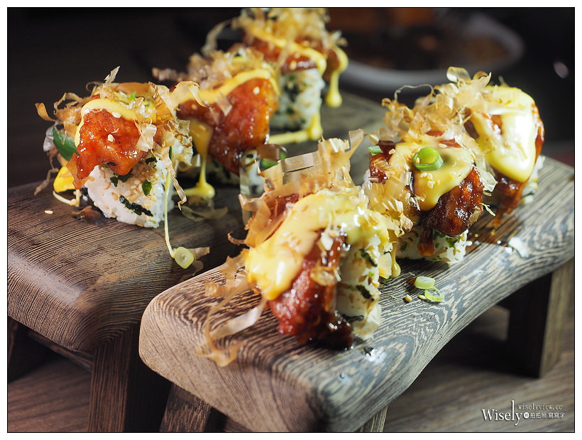 台北天成文旅-華山町「叁四町」︱結合日韓台星與美式特色「火山卷料理」