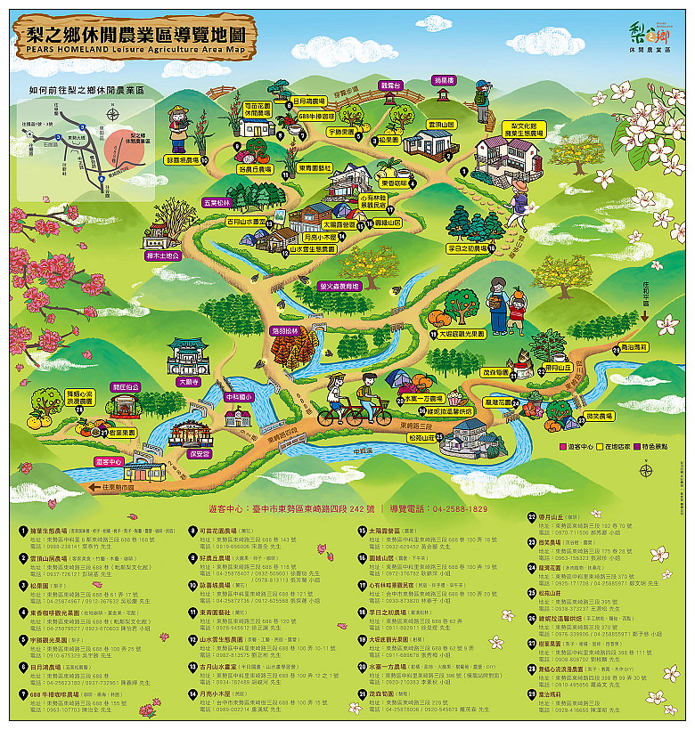 台中東勢。梨鄉背景︱地景藝術展覽：梨之鄉遊客中心＋親子共遊的絕美秘境～採果健行獨角仙觀察體驗