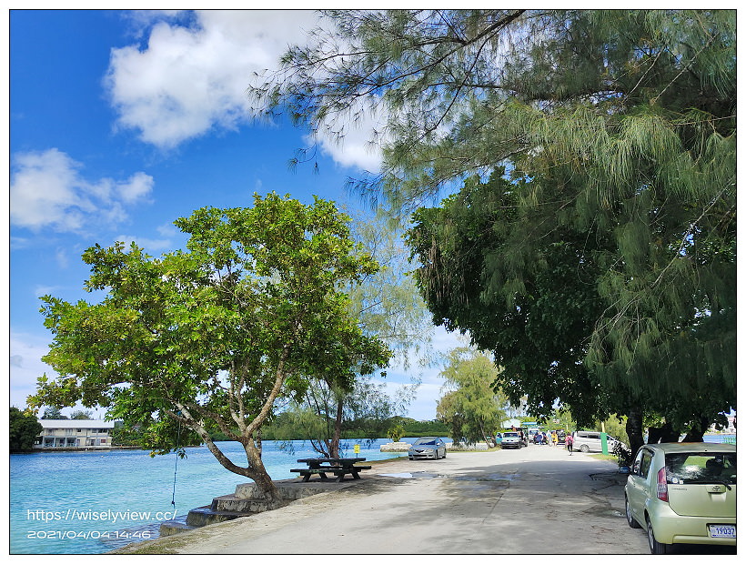 帛琉景點。Long Island Park 長堤國家公園︱在地人免費休息玩水景點～帛琉購物推薦：WTCT購物中心、帛琉大飯店、候機室免稅店