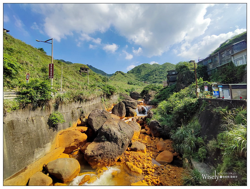 九份景點︱水湳洞停車場(北海岸陰陽海觀景點、九份黃金瀑布、十三層遺址)、舊黃金山城(九份老街、昇平戲院、阿妹茶樓)