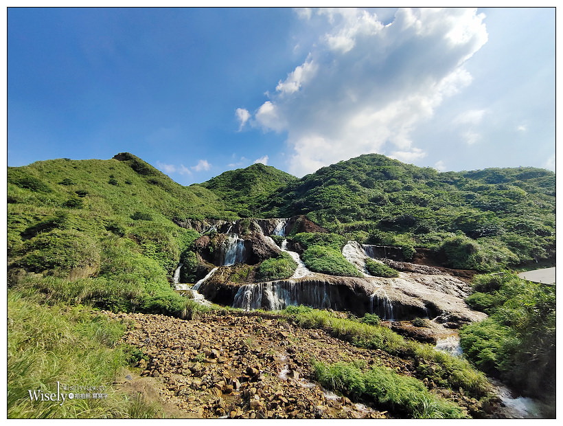 九份景點︱水湳洞停車場(北海岸陰陽海觀景點、九份黃金瀑布、十三層遺址)、舊黃金山城(九份老街、昇平戲院、阿妹茶樓)