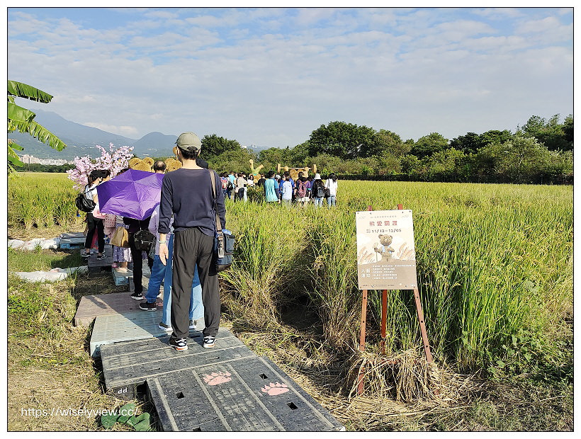 熊愛關渡。2021北投水稻藝術季11/12-12/05︱萌熊佇立田中央,捷運忠義站景點 x 北投景點 x 關渡景點 熊愛關渡。2021北投水稻藝術季11/12-12/05︱萌熊佇立田中央,捷運忠義站景點 x 北投景點 x 關渡景點