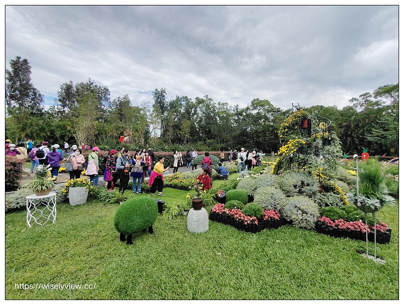 2021士林官邸菊展。菊來運轉 11/26-12/12 交通路線停車︱旋轉大立菊、巨型恐龍、笑笑羊拍照打卡資訊