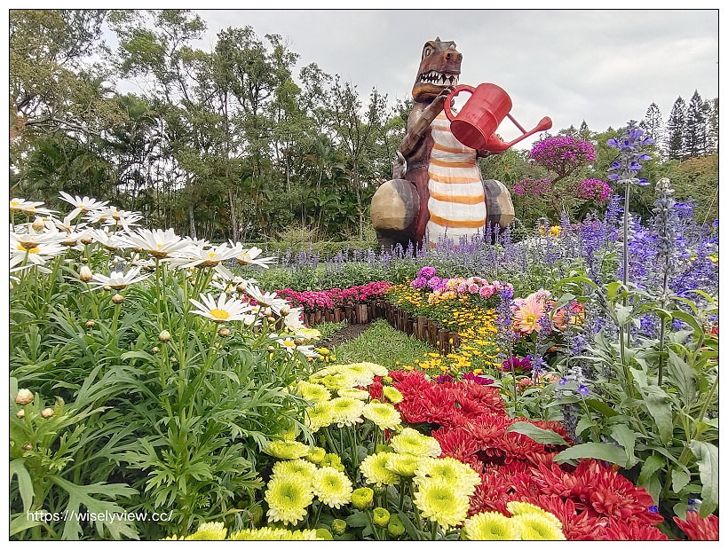 2021士林官邸菊展。菊來運轉 11/26-12/12 交通路線停車︱旋轉大立菊、巨型恐龍、笑笑羊拍照打卡資訊