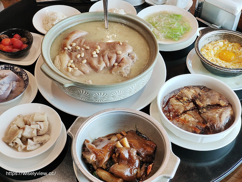 點水樓。閏月豬腳麵線添壽︱黃豆豬腳湯、九層塔紅燒豬腳～捷運忠孝復興站美食 x 點水樓復興店美食