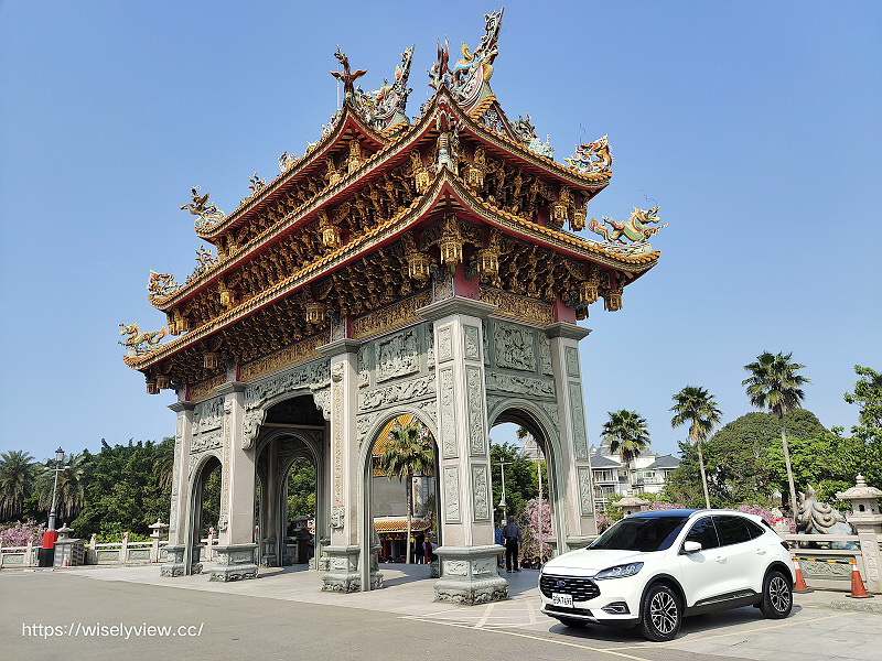 新北賞櫻景點。林口竹林山觀音寺︱粉紅吉野櫻綻放