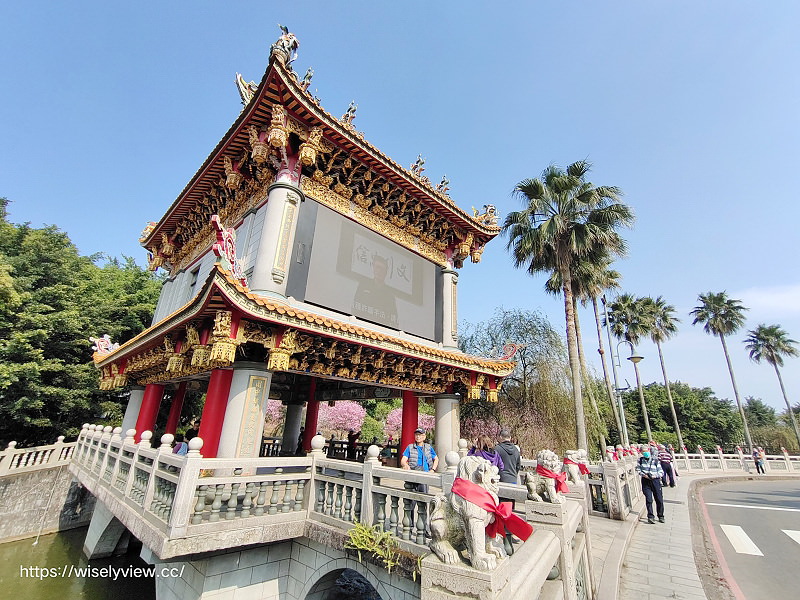新北賞櫻景點。林口竹林山觀音寺︱粉紅吉野櫻綻放