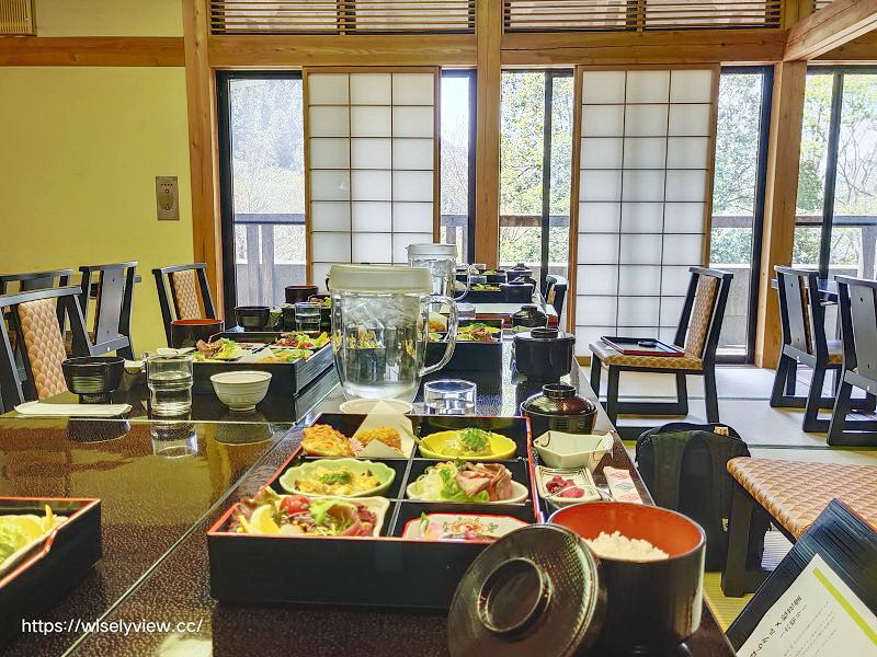 高知高岡。雲之上溫泉 ︱檮原町美食名產：松花堂六格便當、四萬十玄米咖啡（梼原町雲の上の温泉）