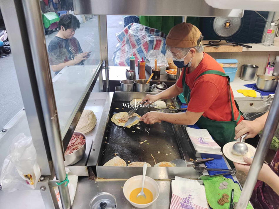 台北中正。南機場夜市無名蛋餅︱平價厚實多口味可客製排隊美食