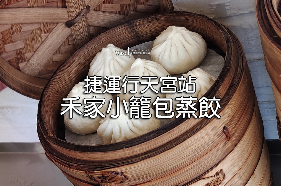 禾家純手工小籠包蒸餃︱蔥肉餡實在發麵口感軟Q蒸包︱捷運行天宮站